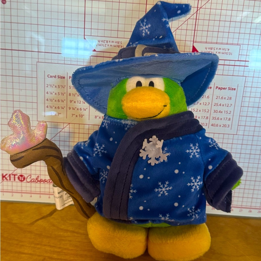 Disney Club Penguin Blizzard Wizard plush
